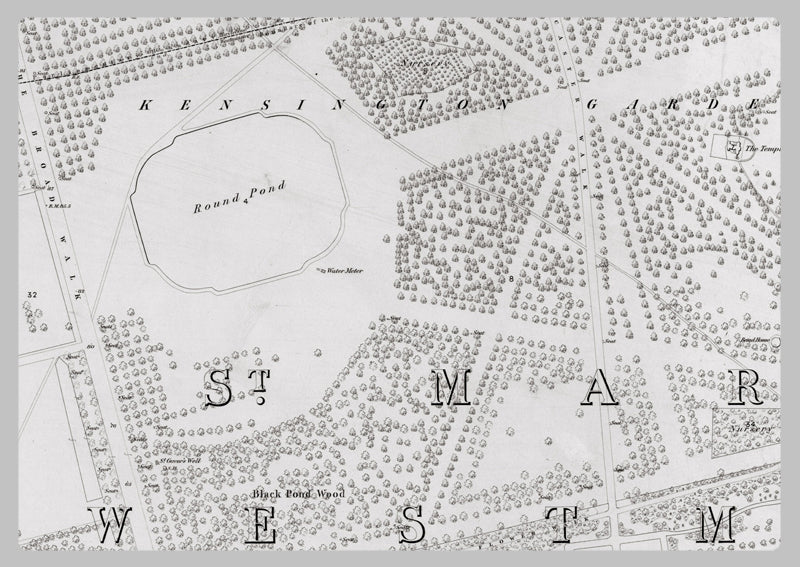 London 1872 Ordnance Survey Map - Sheet XLII - South Kensington