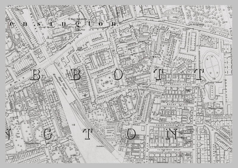 London 1872 Ordnance Survey Map - Sheet XLII - South Kensington