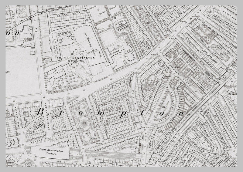 London 1872 Ordnance Survey Map - Sheet XLII - South Kensington