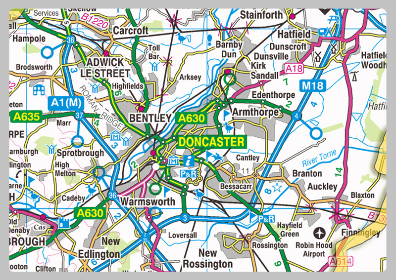South Yorkshire County Map