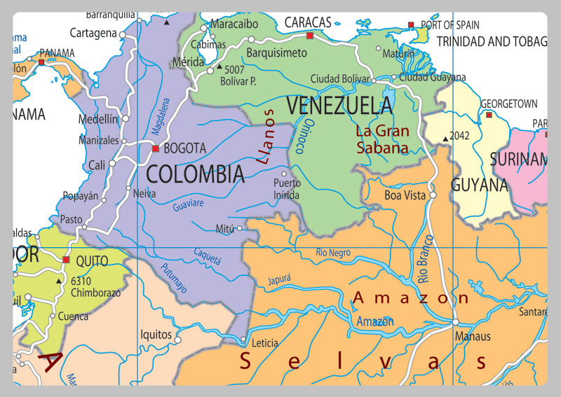 South America Political Map