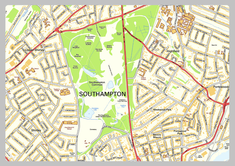 Southampton Street Map