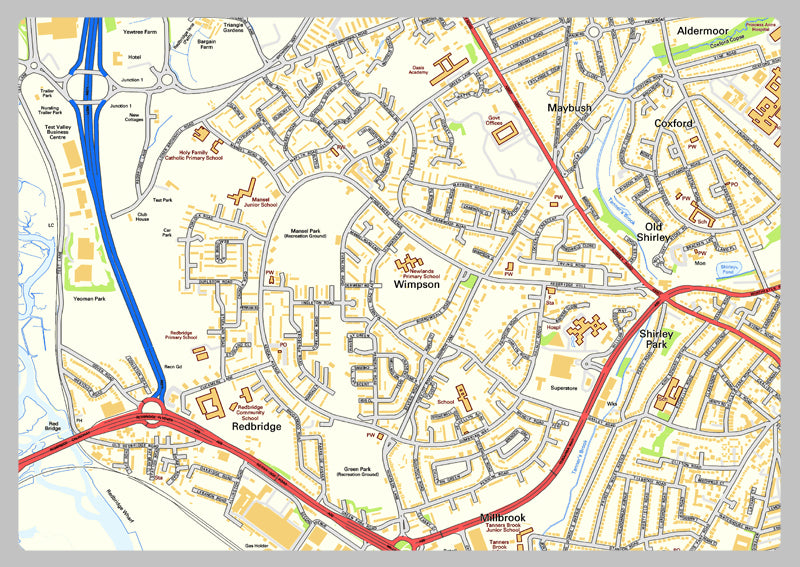 Southampton Street Map