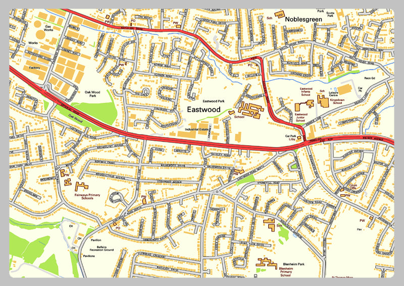 Southend on Sea Street Map