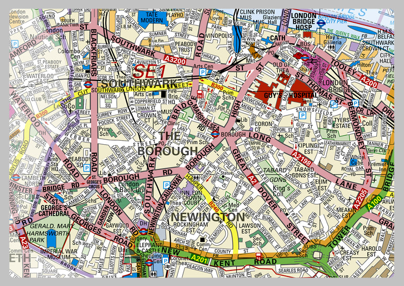 Southwark London Borough Map