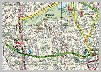 Southwark London Borough Map– I Love Maps