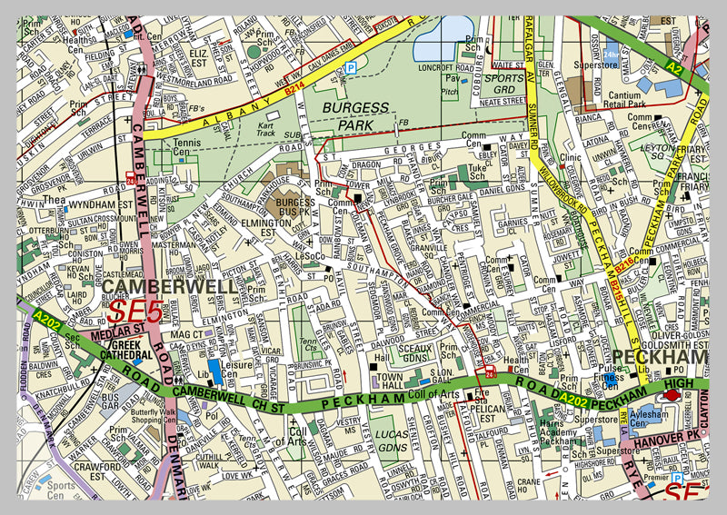 Southwark London Borough Map