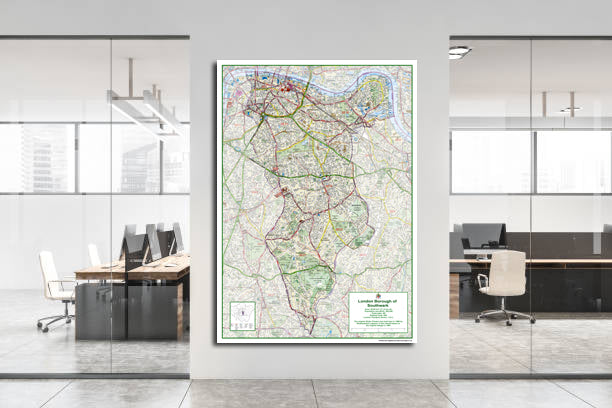 Southwark London Borough Map– I Love Maps