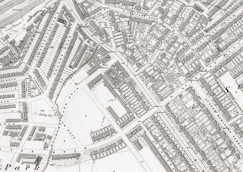 London 1872 Ordnance Survey Map - Sheet XXIV - St John's Wood