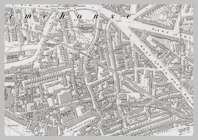 London 1872 Ordnance Survey Map - Sheet XXXVII - Stepney