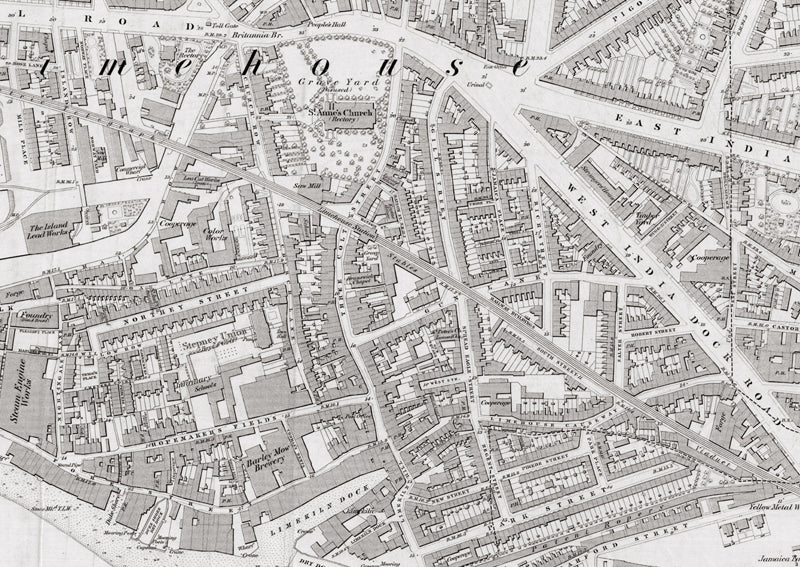 London 1872 Ordnance Survey Map - Sheet XXXVII - Stepney