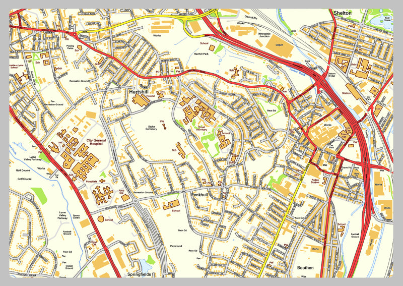Stoke Postcode Stoke on Trent Street Map– I Love Maps