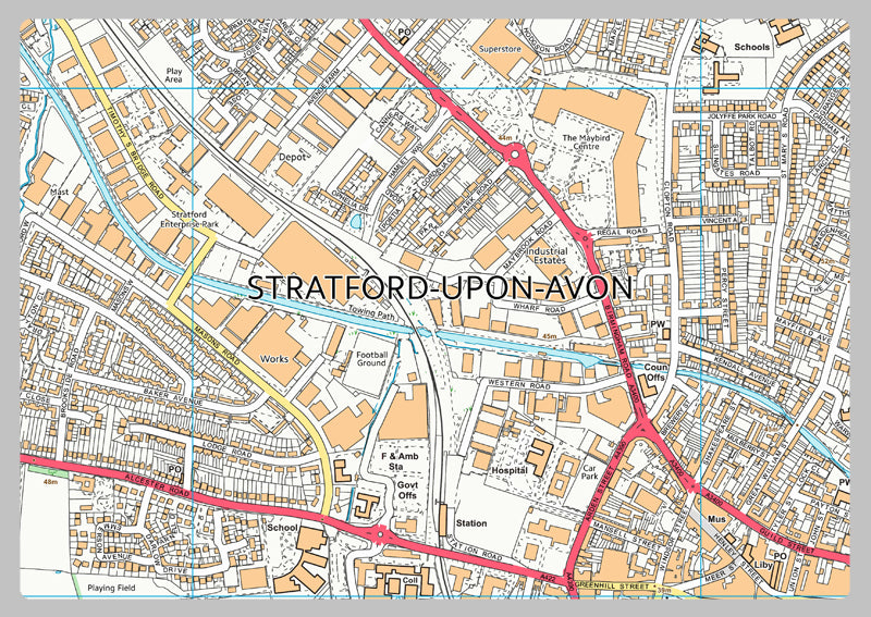 Stratford-upon-Avon Street Map
