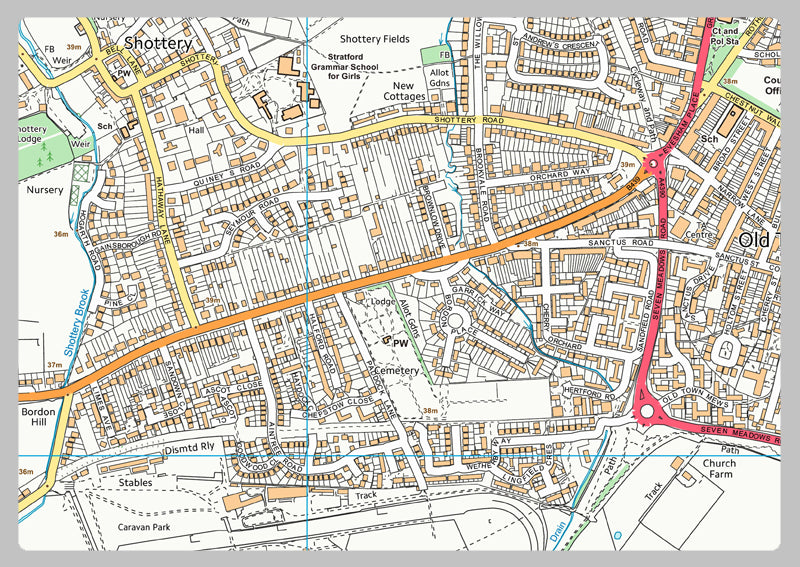 Stratford-upon-Avon Street Map