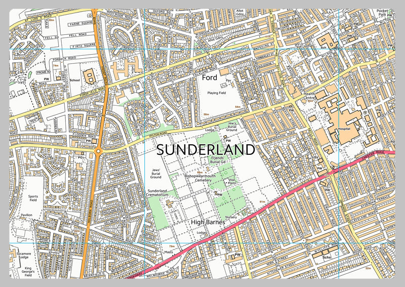 Sunderland Street Map