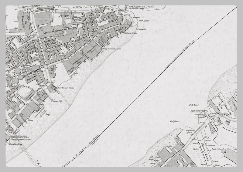 London 1872 Ordnance Survey Map - Sheet XLVI - Surrey Docks