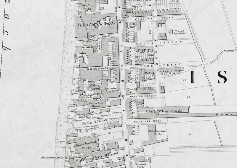 London 1872 Ordnance Survey Map - Sheet XLVI - Surrey Docks