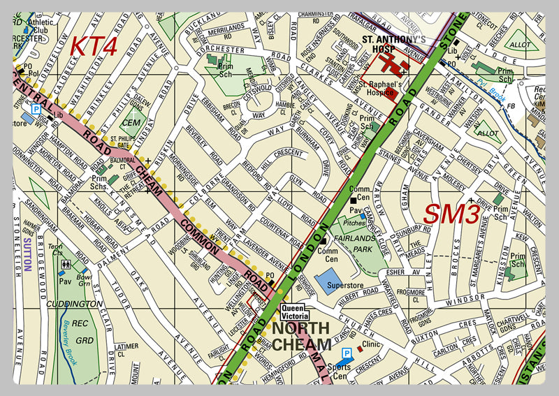 Sutton London Borough Map