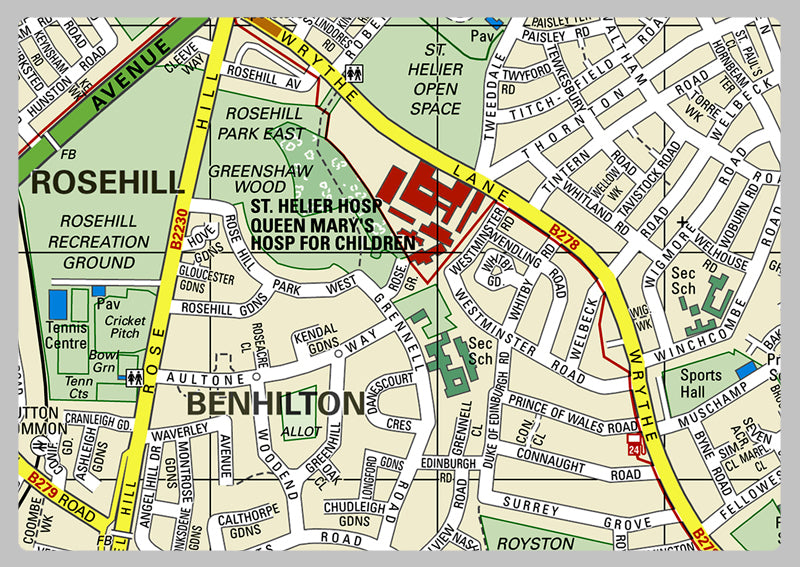 Sutton London Borough Map