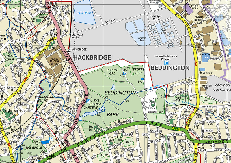 Sutton London Borough Map I Love Maps