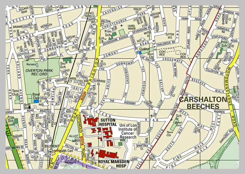 Sutton London Borough Map