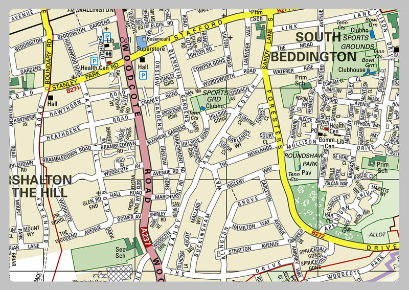 Sutton London Borough Map