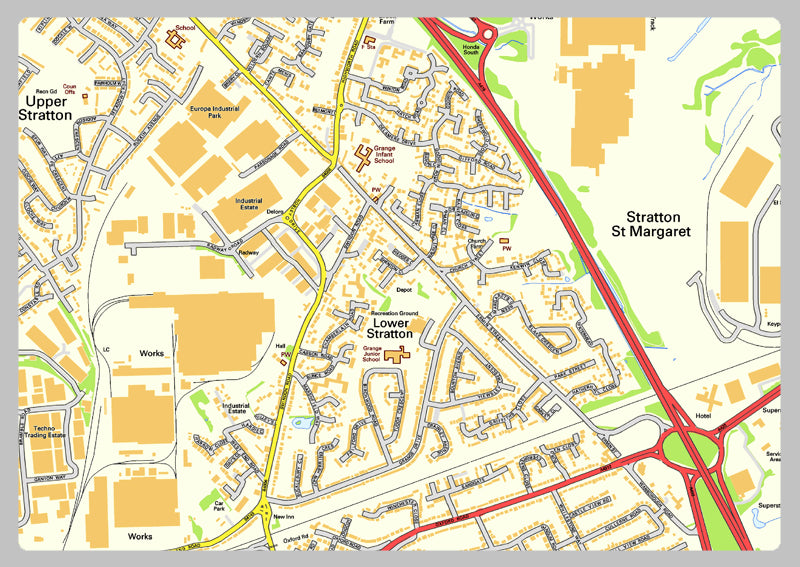 Swindon Street Map