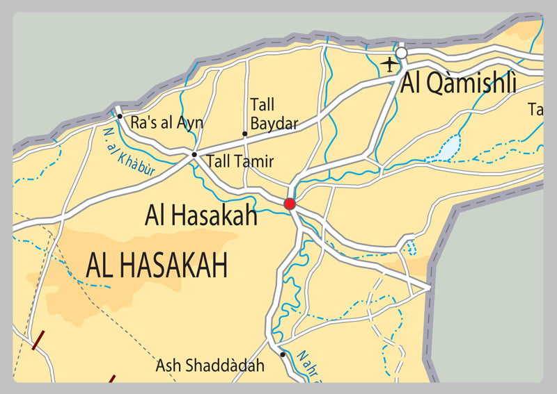 Syria Physical Map
