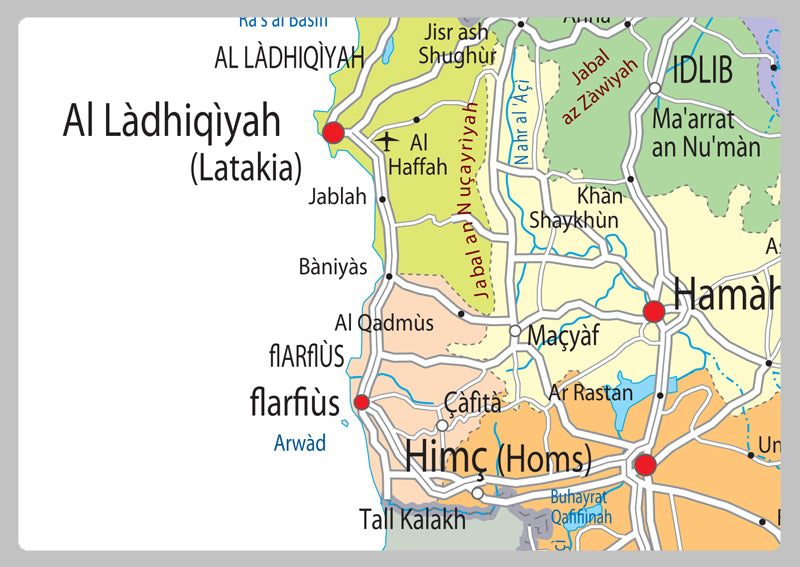 Syria Political Map
