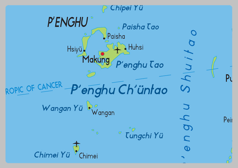 Taiwan Physical Map