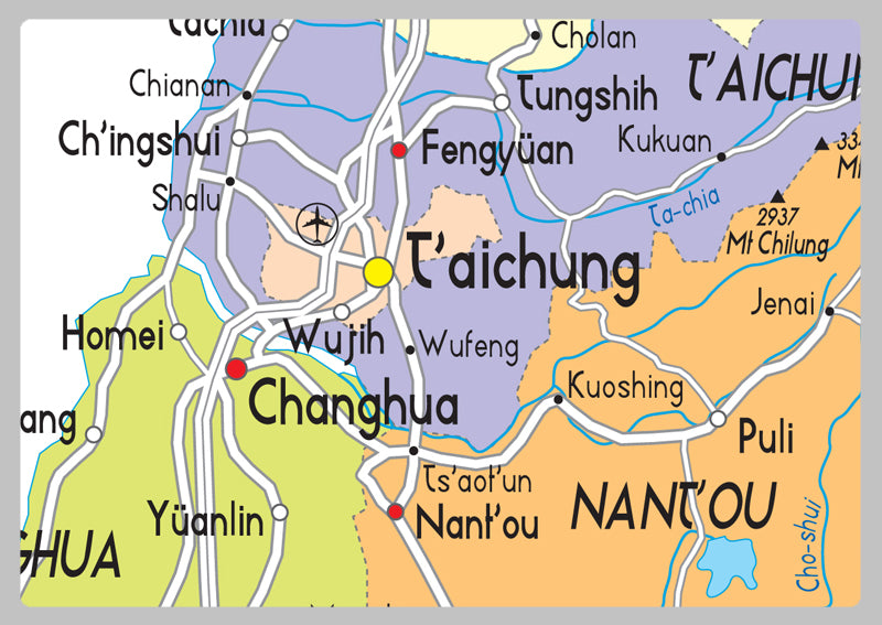 Taiwan Political Map