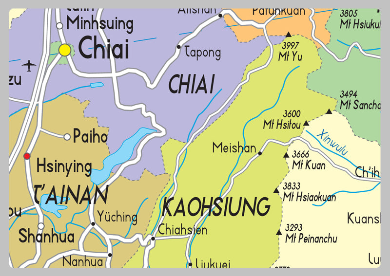 Taiwan Political Map