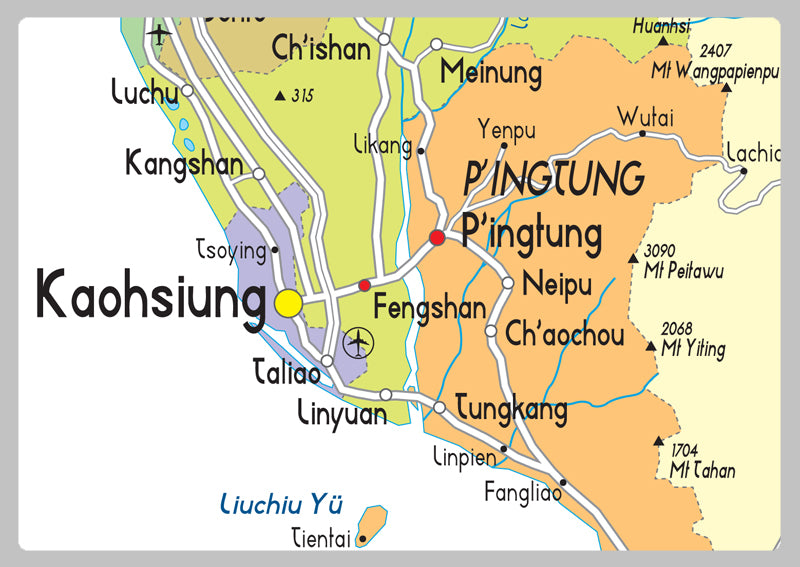 Taiwan Political Map