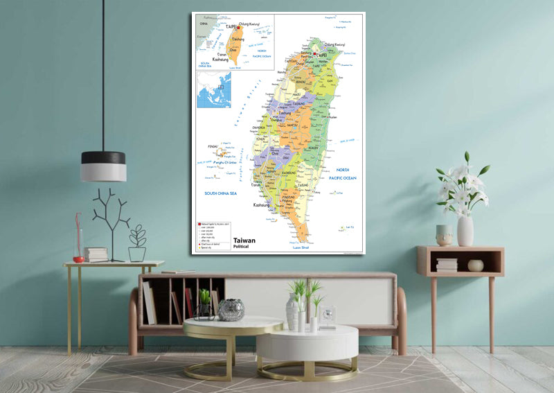 Taiwan Political Map