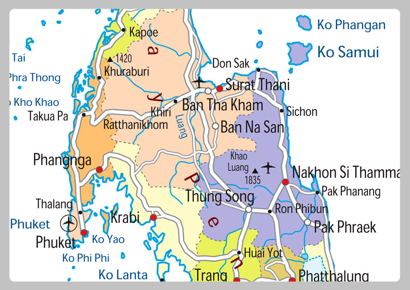 Thailand Political Map