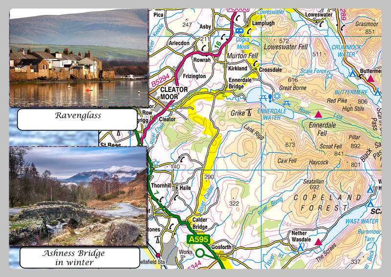 The Beautiful Lake District Illustrated Map