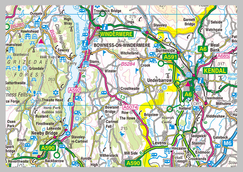 The Lake District National Park Map
