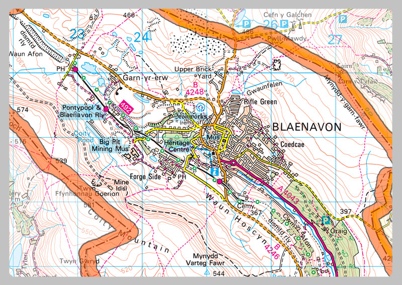 Torfaen County Map