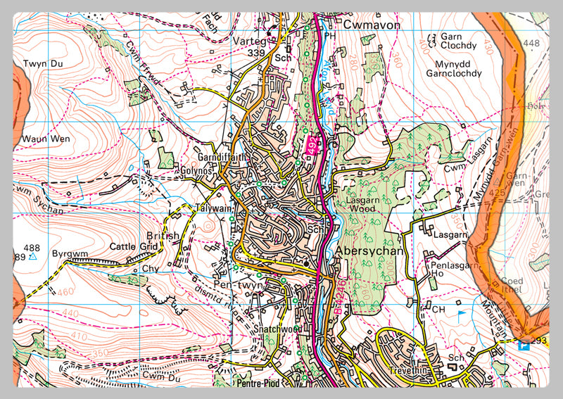 Torfaen County Map