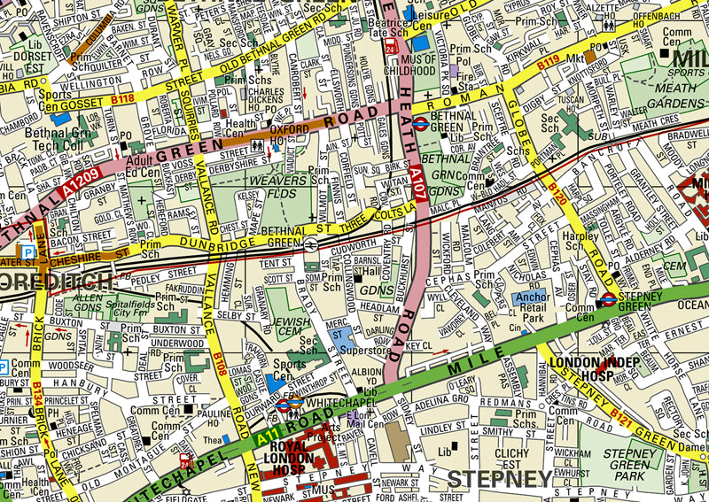 Tower Hamlets London Borough Map I Love Maps