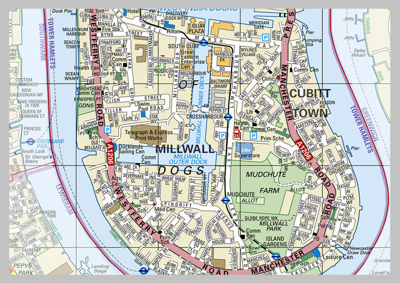 Tower Hamlets London Borough Map