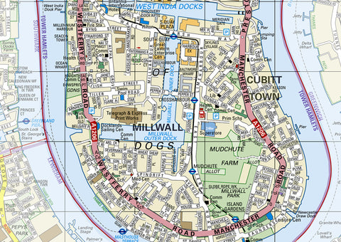 Tower Hamlets London Borough Map | I Love Maps