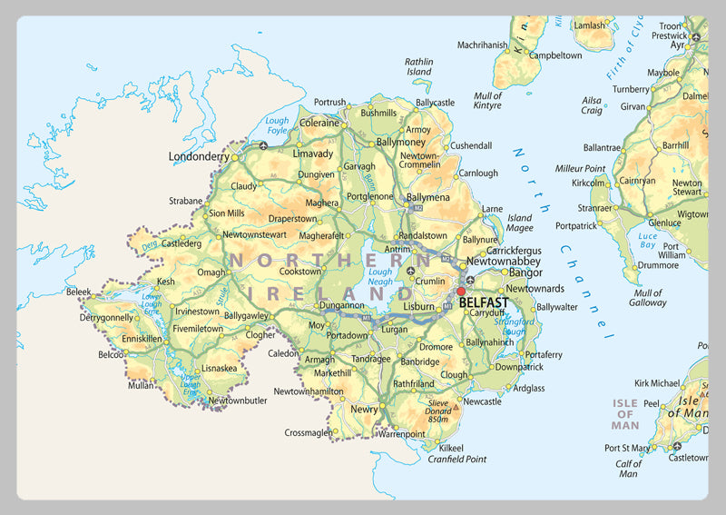 United Kingdom of Great Britain and Northern Ireland Map