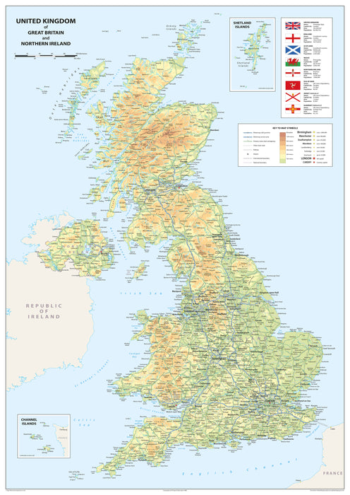 United Kingdom of Great Britain and Northern Ireland Map