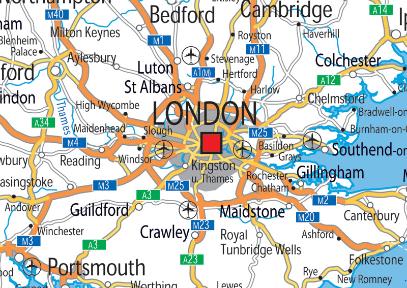 United Kingdom Road Map– I Love Maps
