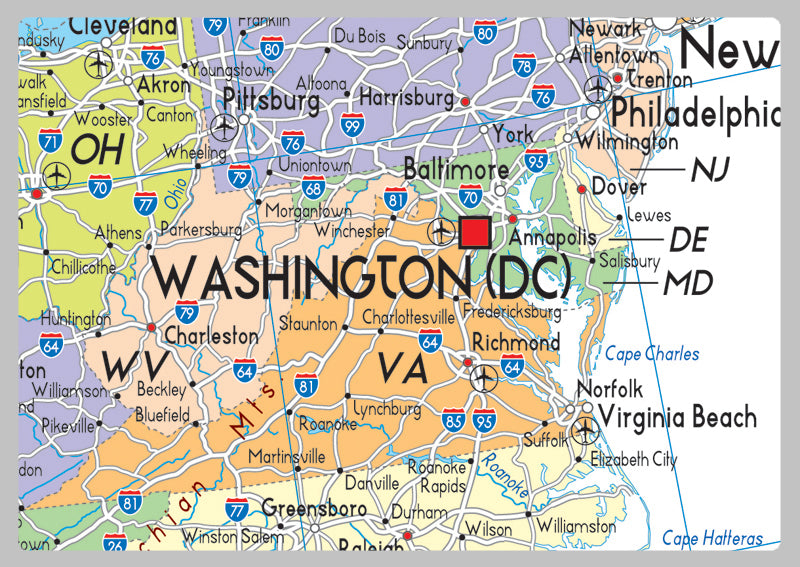 USA Political Map