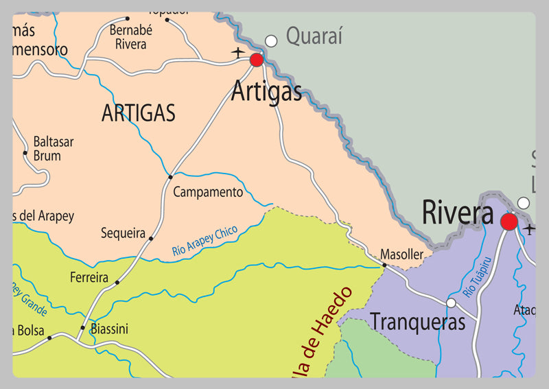 Uruguay Political Map