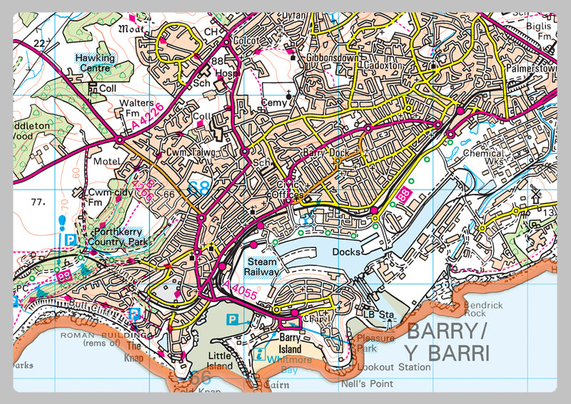 Vale of Glamorgan County Map