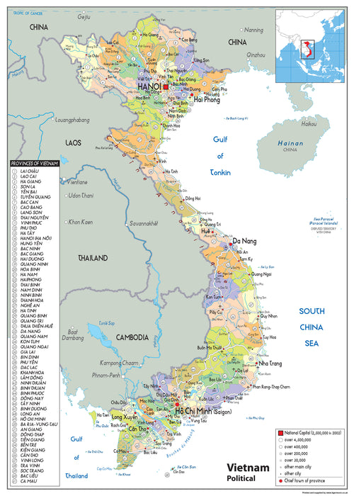 Vietnam Political Map