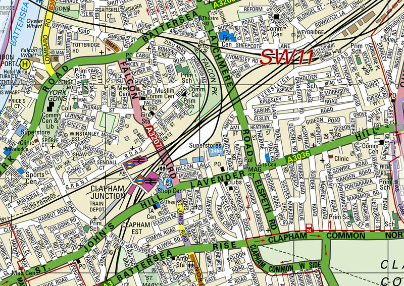Wandsworth London Borough Map | I Love Maps